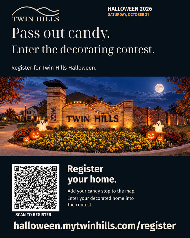 Twin Hills Halloween 2026, Moonlit, 8 x 10 in.