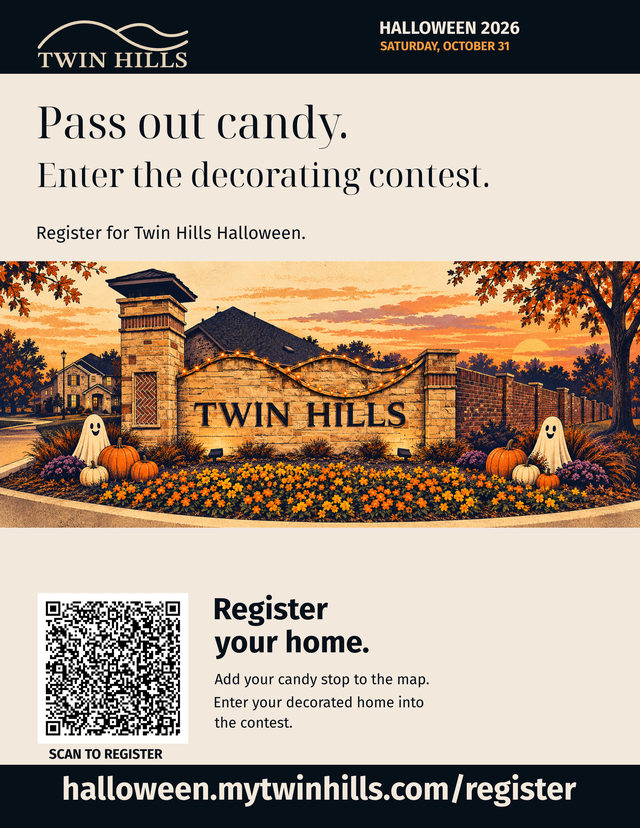 Twin Hills Halloween 2026, Vintage, Letter, 8.5 x 11 in.